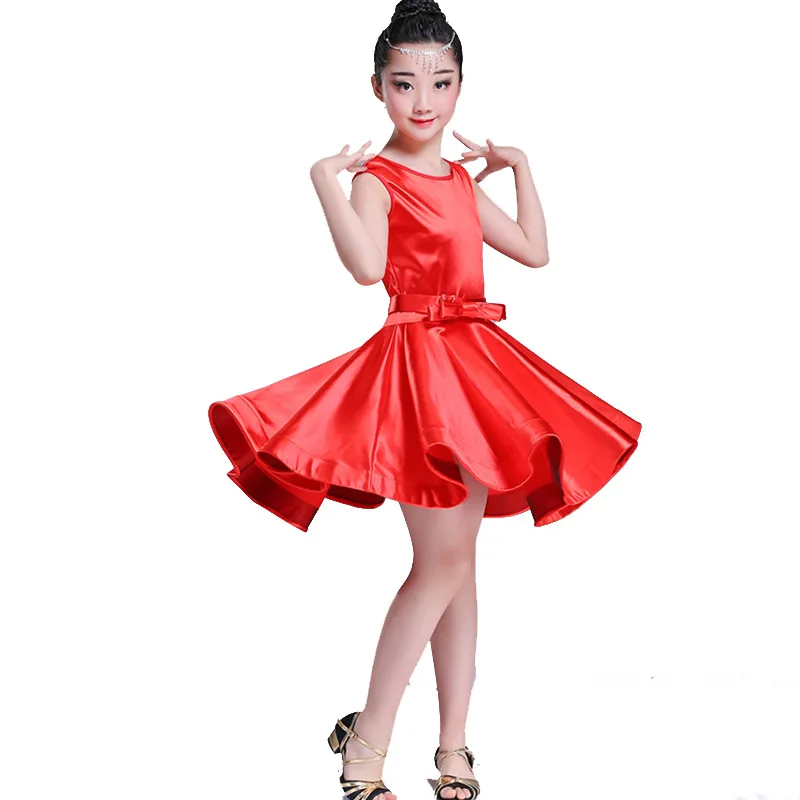 Girls Latin Rumba Samba Dance Dress Ballroom Dancewear
