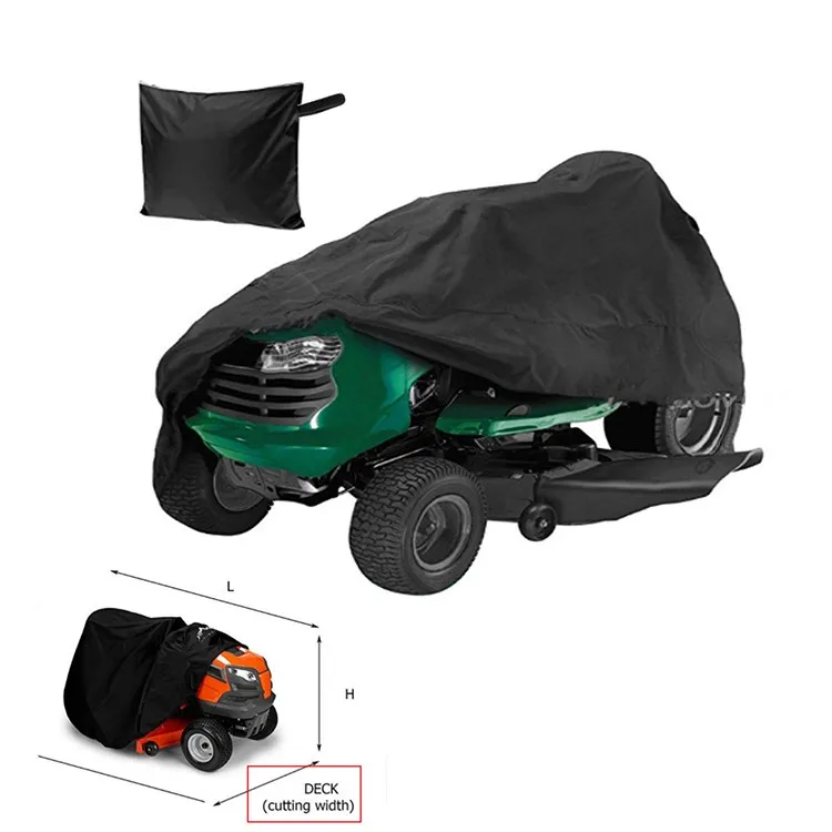 Outdoor PU54 Garden Mower Cover Waterproof Cycling Mower Cover Heavy duty UV proof Traction Mower Car Cover