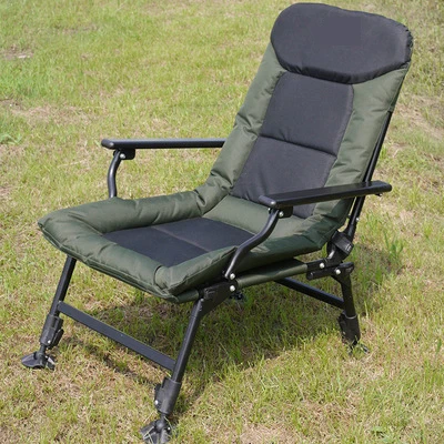 High quality outdoor  carp fishing folding chair adjustable chair with cushion