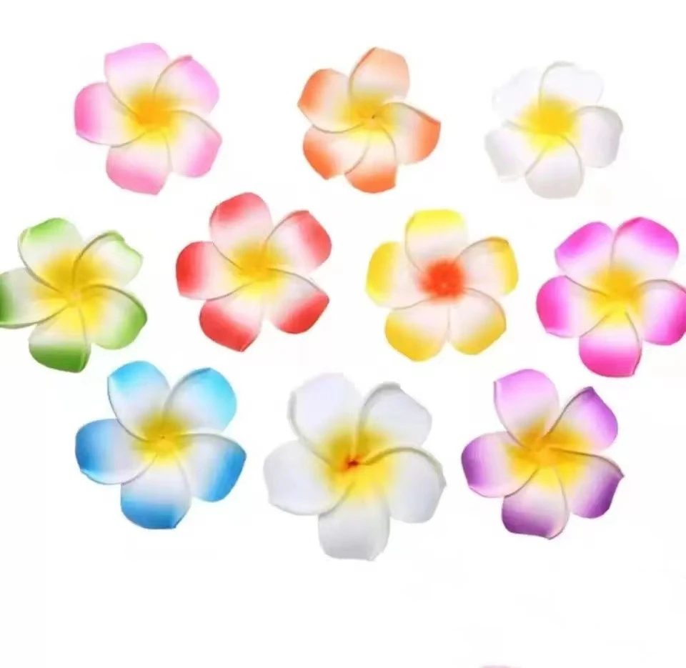 YOPIN-1275 Wholesale EVA Frangipani Flower Artificial Foam Frangipani Flowers