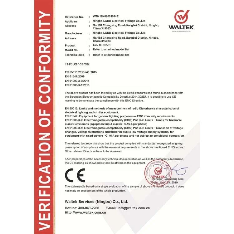 2024 Modern Classical Design Function Size Custom Flicker Free Salon Use Oval Vanity Mirror With Lights