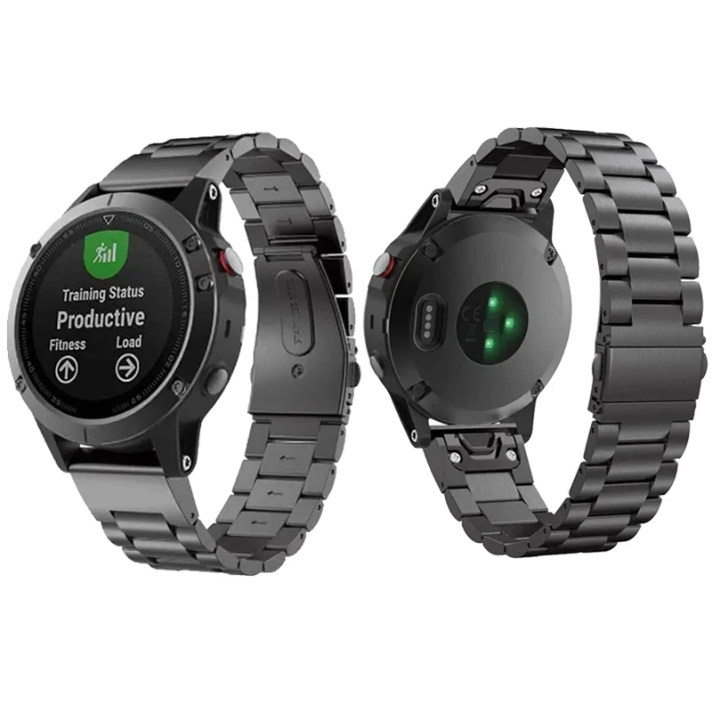 Stainless steel watch band for Garmin Fenix 5 5 Plus Fenix 6 6 Pro Forerunner 935 Approach S60 Quatix 5 for Garmin watch Strap