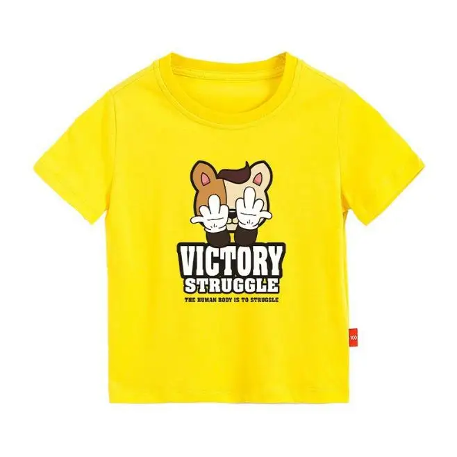 Summer Children Short Sleeved Solid Color T shirt Boys Girls Casual Pure Cotton Children T-shirt