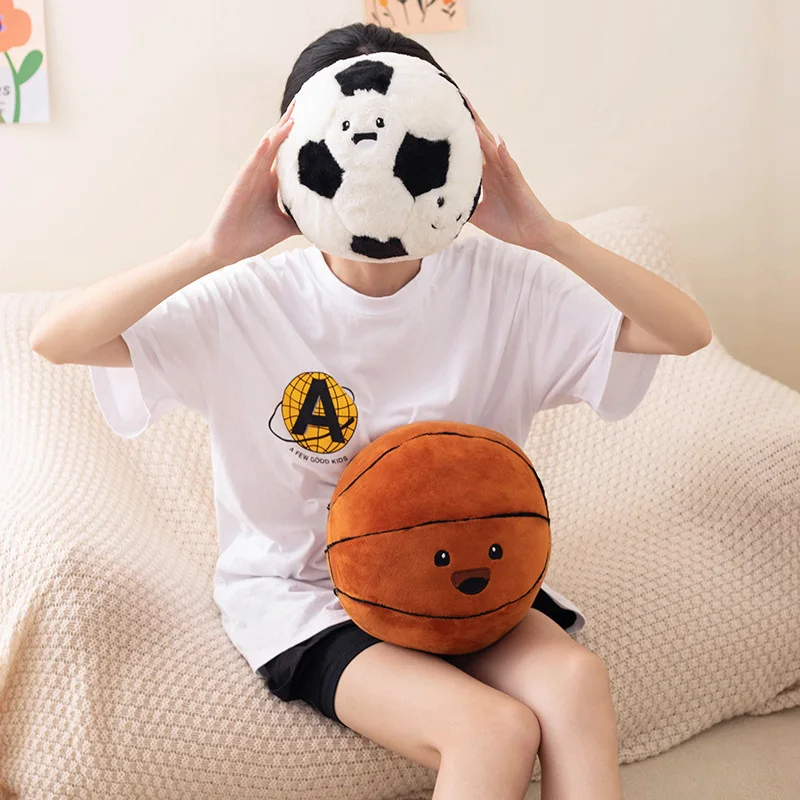 Wholesale Simulation Footballs Basketball Customized Stuffed Soft Fabric Stuffed Plushie