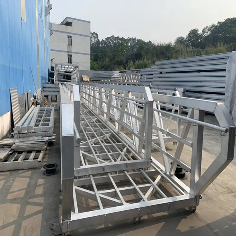 Aluminum Walkway with Handrail Bridge Floating Dock Gangway Factory Prices