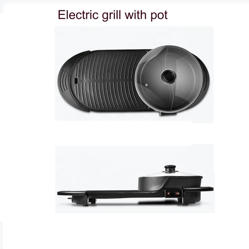 Бытовой литой алюминиевый антипригарный гриль для готовки с поверхностью для отеля