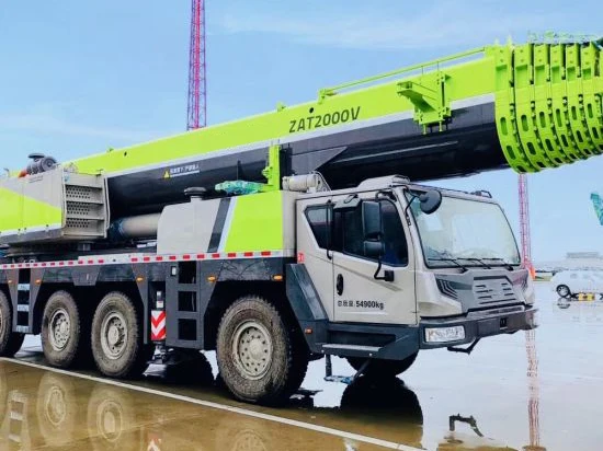 Chinese Famous Brand New ZAT2000V 200 Ton All Terrain Crane Truck Crane Mobile Hydraulic Crane With Good Performance