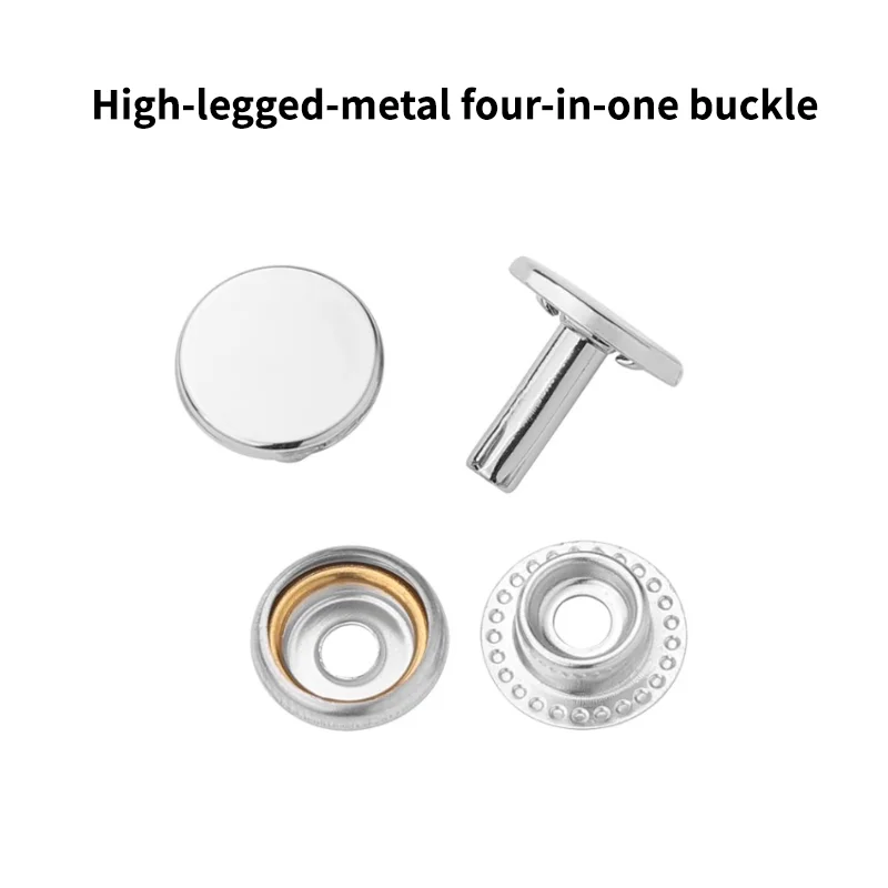 Press snap buttons waterproof four part snap fastener custom snap buttons set for clothes