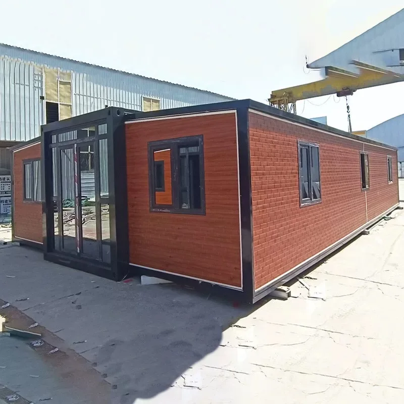 Customized Color Expandable Modular Home Prefab House 20ft 40ft container house with solar panels prefabricated homes Modular
