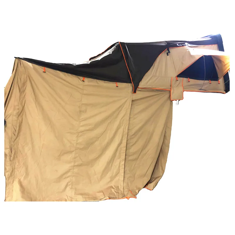 Top roof car tent 4 person hardshell roof-top-tent trailer camping tent with annex room
