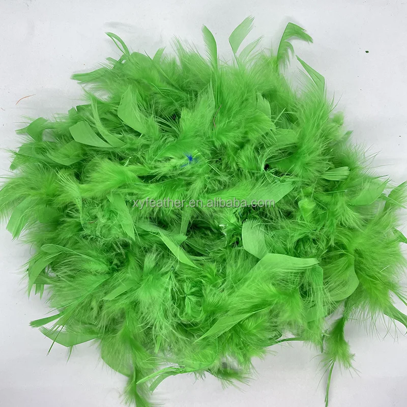 Stocks Thick 20g Wholesale Turkey Feather party boa Pink Red Black White Fluffy Marabou Feather Boa Colorful for Costumes