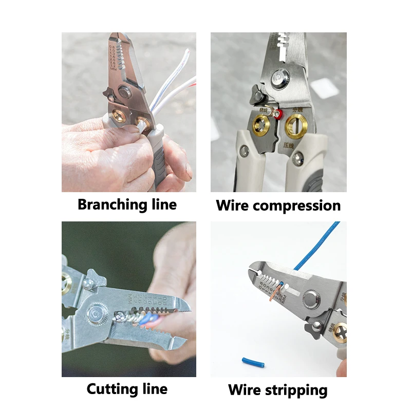Wire Stripper Decrustation Pliers Multi Tool Ire Stripper Electric Cable Stripper Cutter Multifunctional Wire Repair Tool Pliers