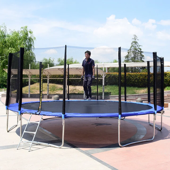 16 FT large outdoor fitness trampoline with ladder trampoline manufacturers for sale
