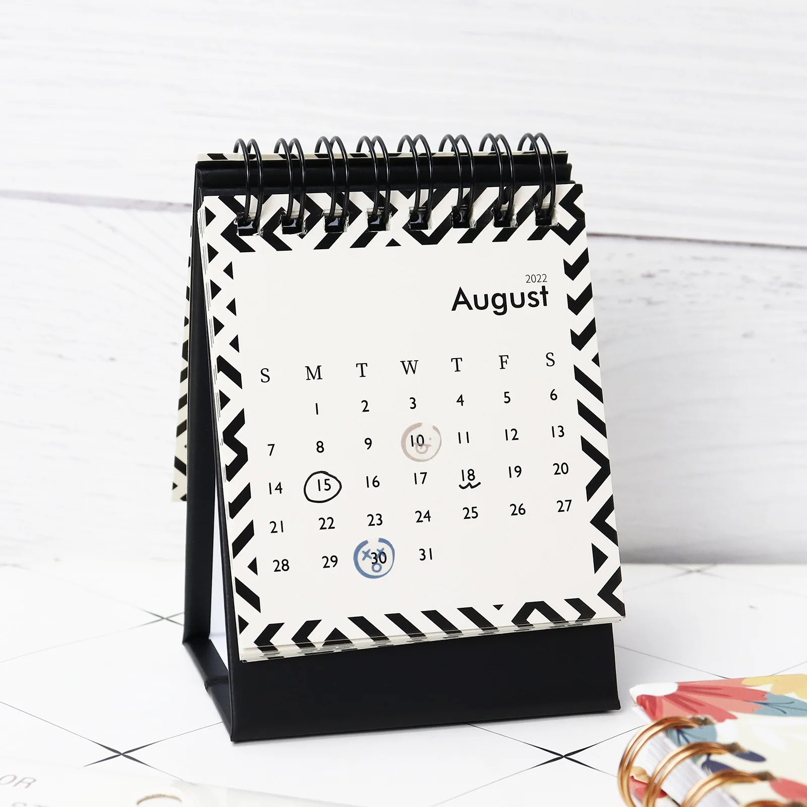 Joytop Wholesale 2023 New Design desk calendar agenda personalizadas planner2023 With sticky notes function
