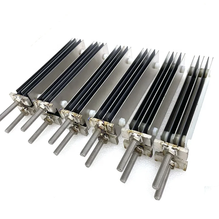 Manufacturer supply Titanium mmo electrode group of electrolysis cell for sodium hypochlorite generator