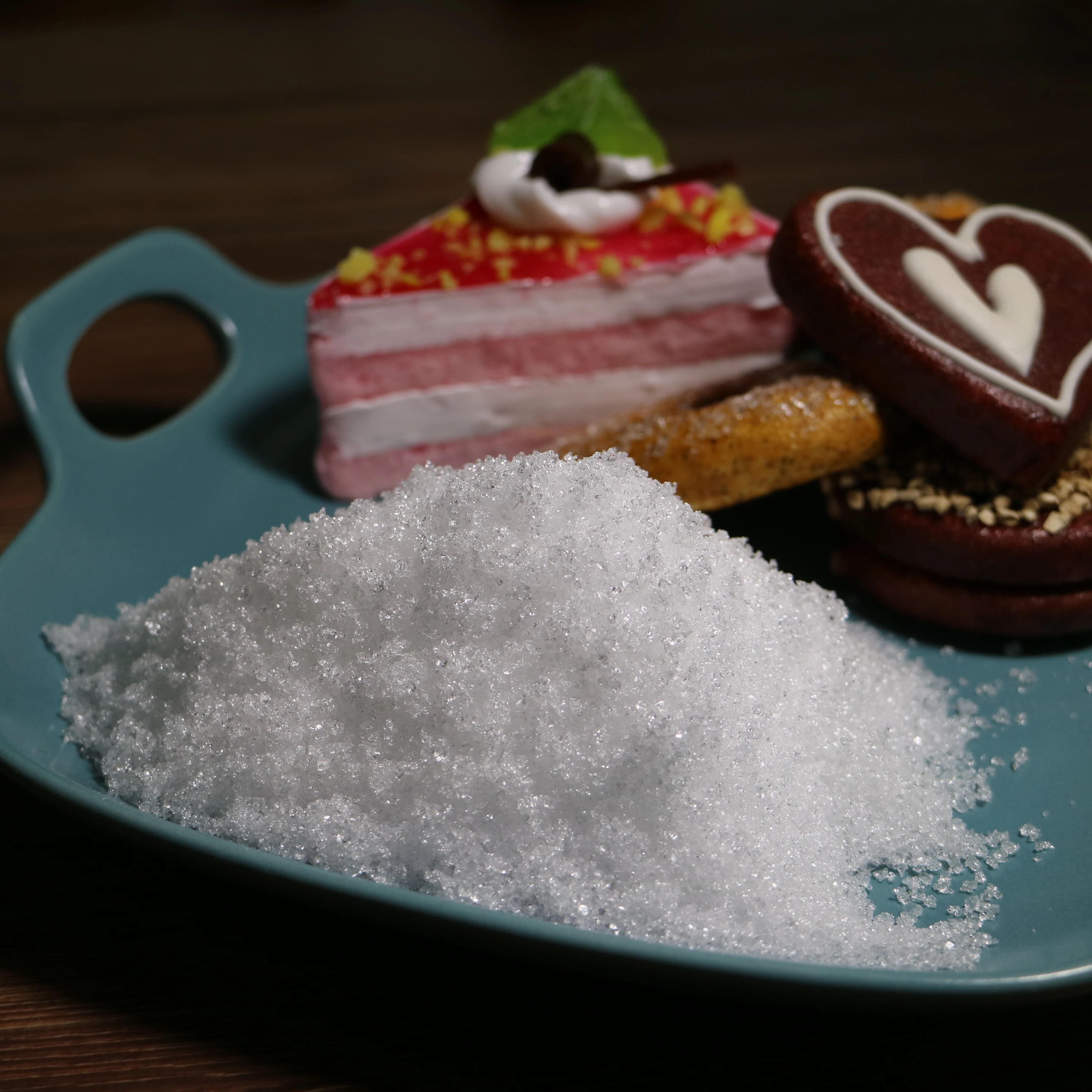 
Baking sugar with low calories 