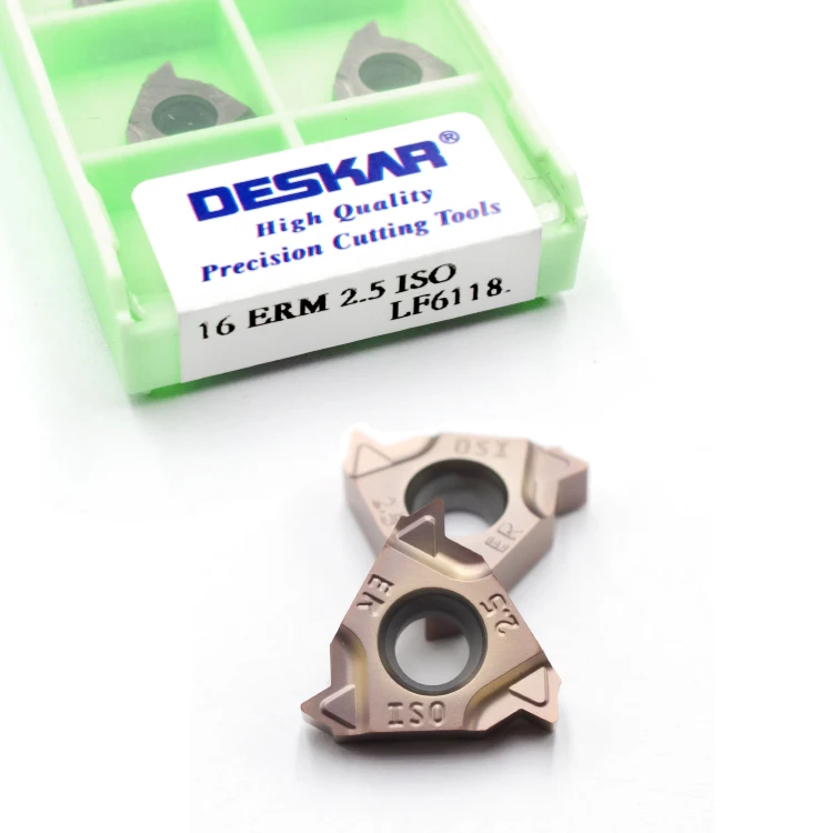 DESKAR 16 ERM 2 5 ISO LF6118 Индексируемые карбидные вольфрамовые резьбовые Токарные Вставки для резьбового держателя токарного станка
