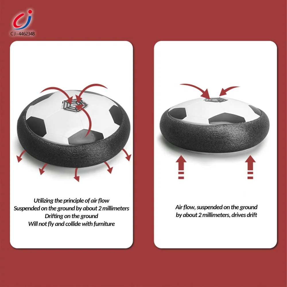Chengji usb chargeable hover football toy air electric indoor outdoor floating sports led light