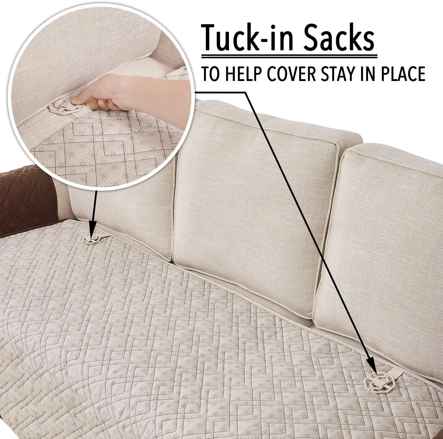 Wholesale  Anti-Slip Oversized Recliner Cover for Leather Sofa And Oversized Recliner Covers