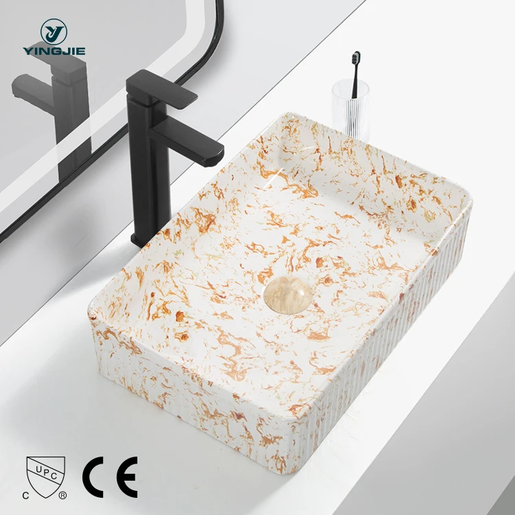 hand wash basin guangzhou sanitary ware rectangular overlaying sink for bathroom house