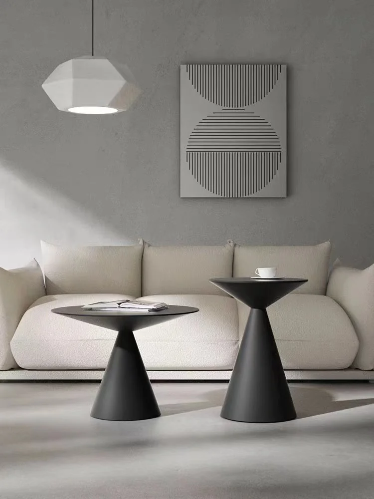 Modern Creative Living Room and Bedroom Furniture Set Sofa with Small Simple round Corner Coffee Table