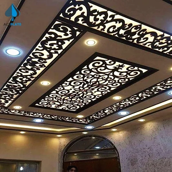 ACEPLATE Decorative Material Laser Cut Perforated Panels Custom Ceiling Design Metal Modern Aluminum Alloy Exterior 1.5mm-6mm