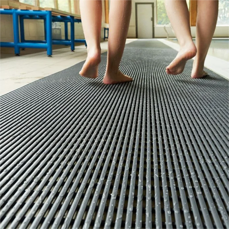 Removable diy splice drainage non slip floor spa shower mats pvc anti slip mat for swimming pool