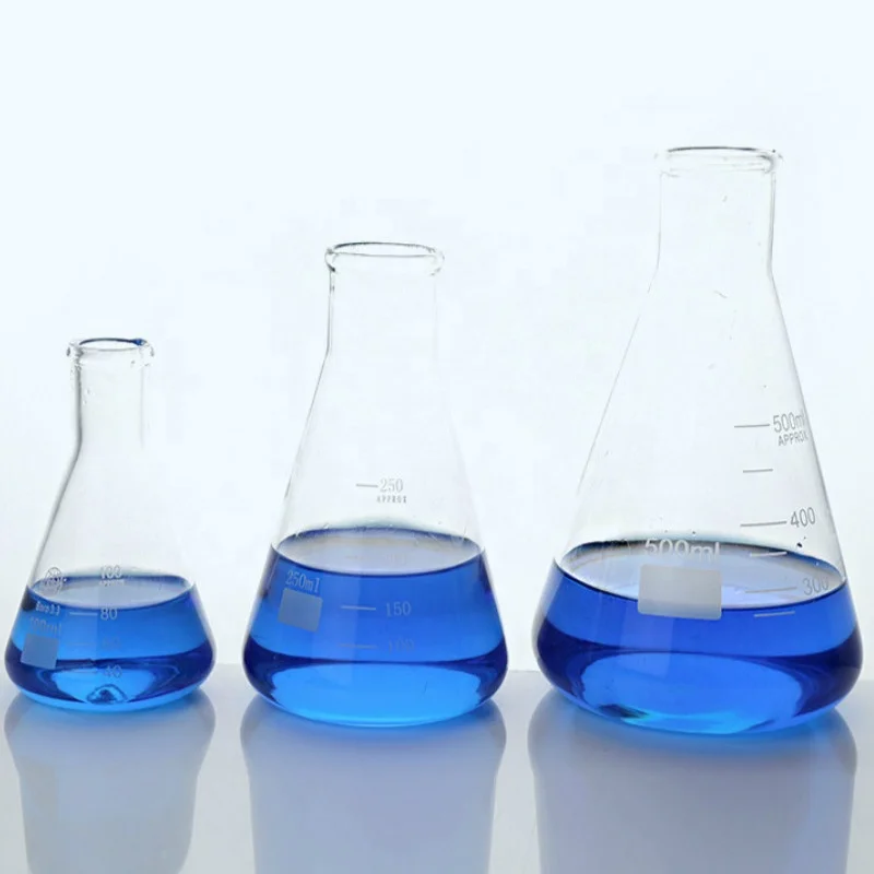 
 Высококачественная лабораторная коническая колба из боросиликатного стекла на заказ 100 мл 150 мл  