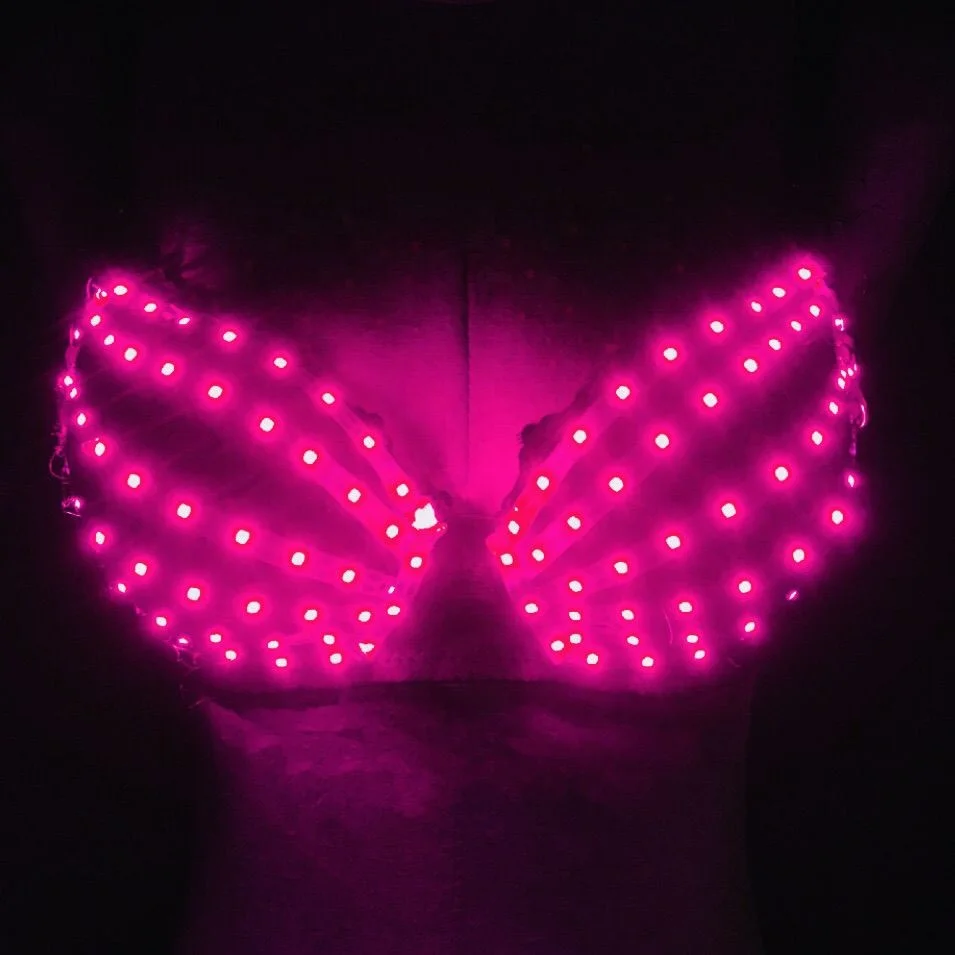 Bar nightclub LED luminous bra fashion sexy fluorescent dance bra stage laser glasses fashion