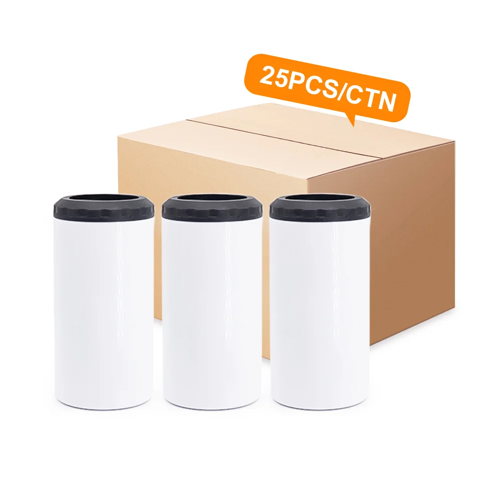 Factory Price 4 in 1 Wine Beverage Drink sublimation can cooler 16oz for keeping drinking cold us warehouse