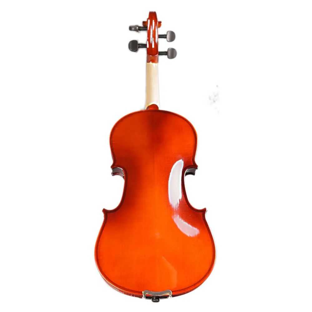 Bright handmade violin instrument 4 / 4 with piano box bow rosin