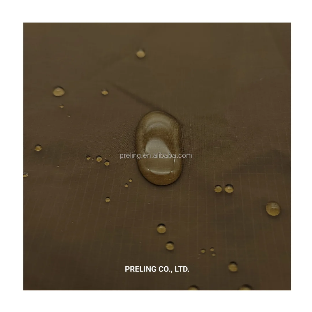 nylon grid ripstop 40D full dull 320T  PFCs free durable WR coated for jacket down coat ski coat