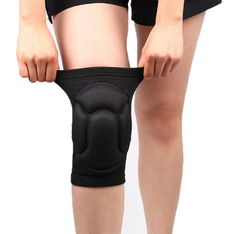 Custom Logo Flexible Knee Pads for Yoga Dance Compression Sleeve with polyester nylon spandex eva Materials for Protection