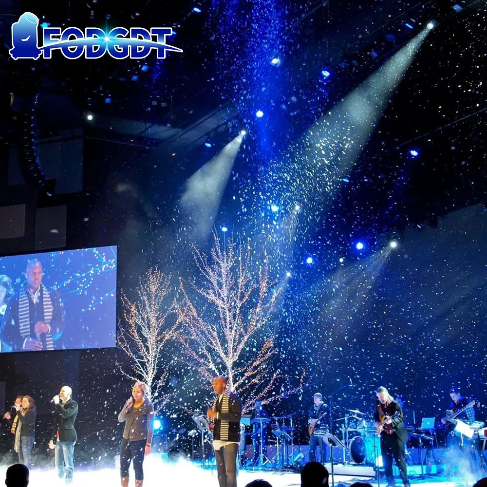 Snow Maker Snowflake Making 800W Artificial Snow Making High Output Snow Machine Remote Control Snowmaker for Party Wedding