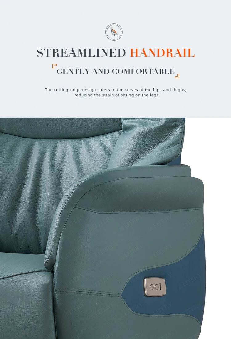 Modern Luxury Adjustable Recliner Swivel Manager Executive High Quality Ergonomic Prem Genuine Leather Office Chair with Massage