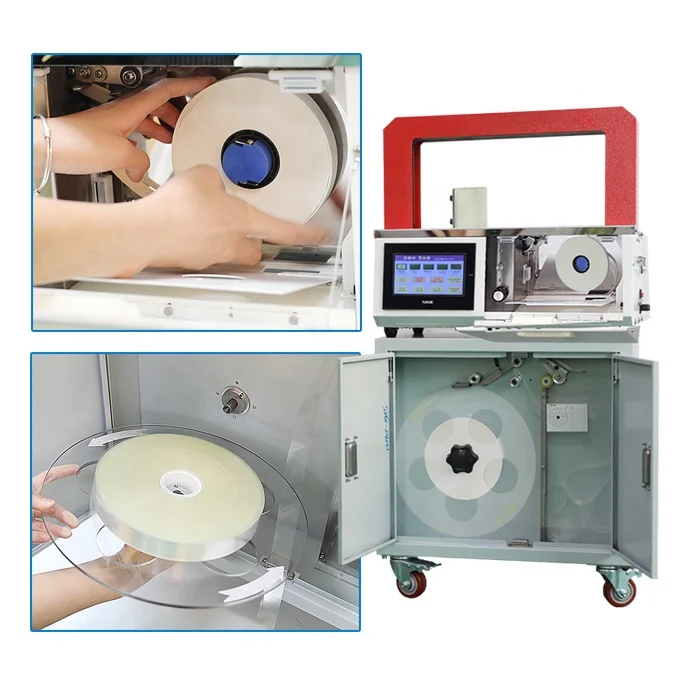 Automatic 30MM OPP Film Strap Paper Tape Banding Machine Box Strapping Machine for Sale