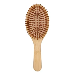 Bamboo Paddle Hairbrush For Kids Infused Oil Brush Packing Box Resin Back Cala Hair 100 Square Wet Handle Padle Brushes Plastic