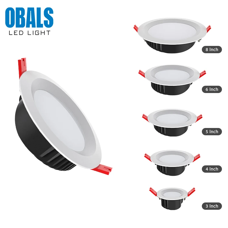 220mm Cut Out Dimmable Ceiling Recessed Rgb Smart 110v 240v 6w 7w 10w 12w 15w 16w 20w 36w 45w 50w Zigbee Cob Smd Led Downlight