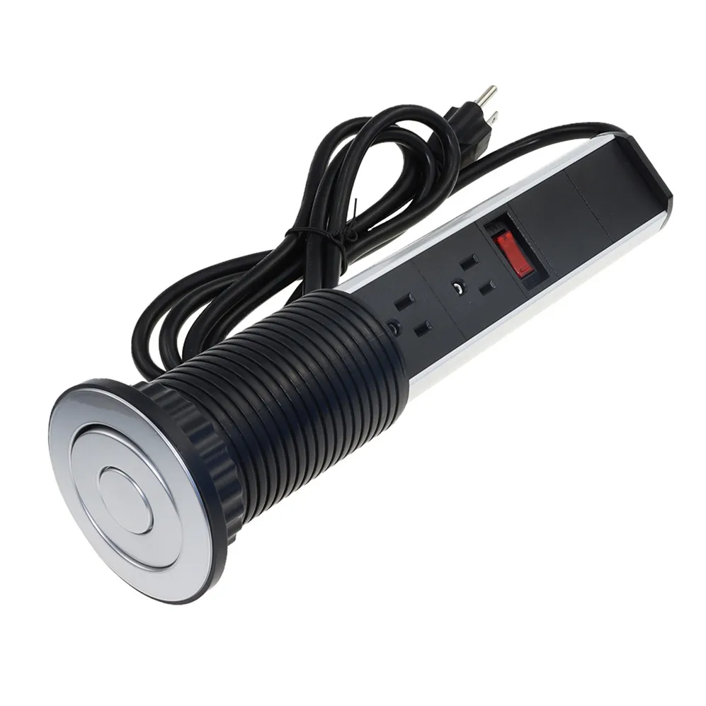 
Chinese manufacturers American standward 3 outlets 2 usb ports 220v 16A electrical multiple desktop power socket 