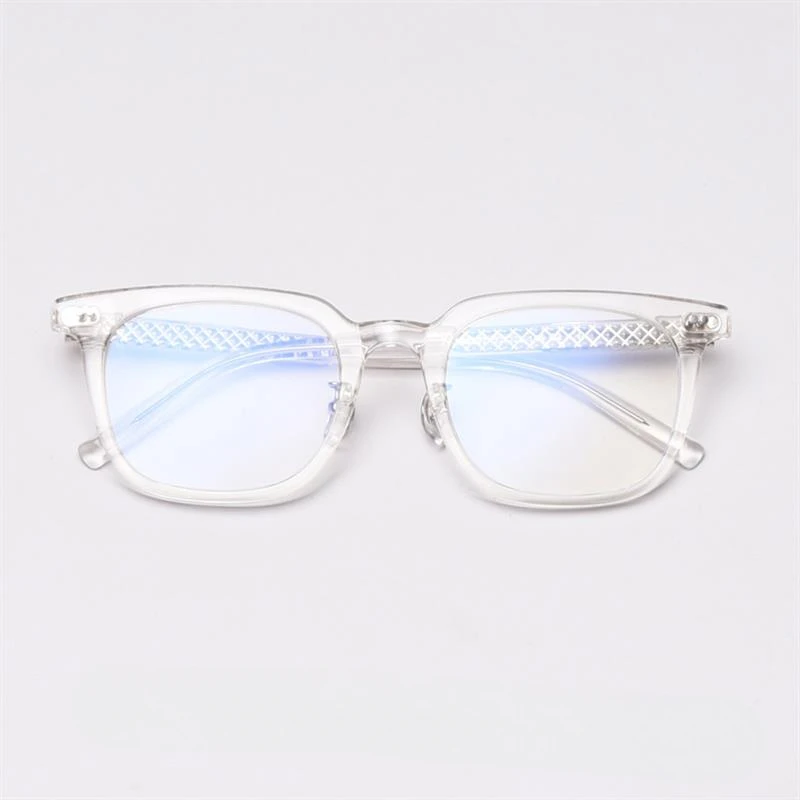 Korea Stylish TR Retro Glasses Frame Black Round Optical Frame Transparent Spectacle for Unisex Wholesale Eyewear Custom Logo