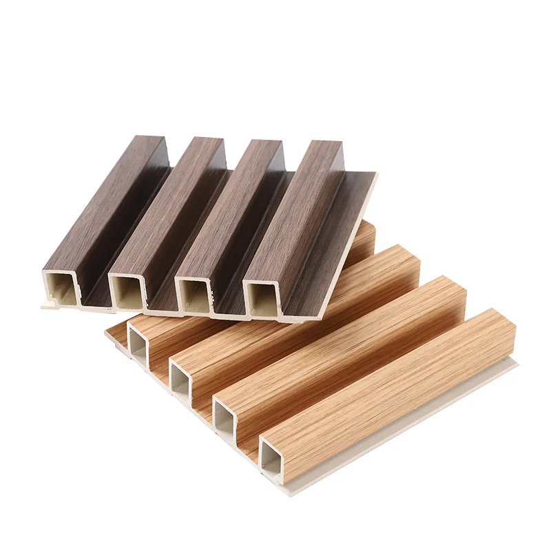 bamboo fiber easily install decoration zero formaldehyde ribbed panel waterproof slatted wall wpc panel