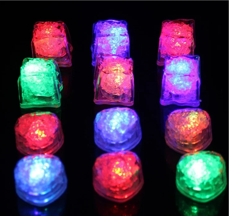 Colorful Luminous Ice Cubes Led Flash Ice Lantern Party Bar Cheer Props Children's Glowing Toys