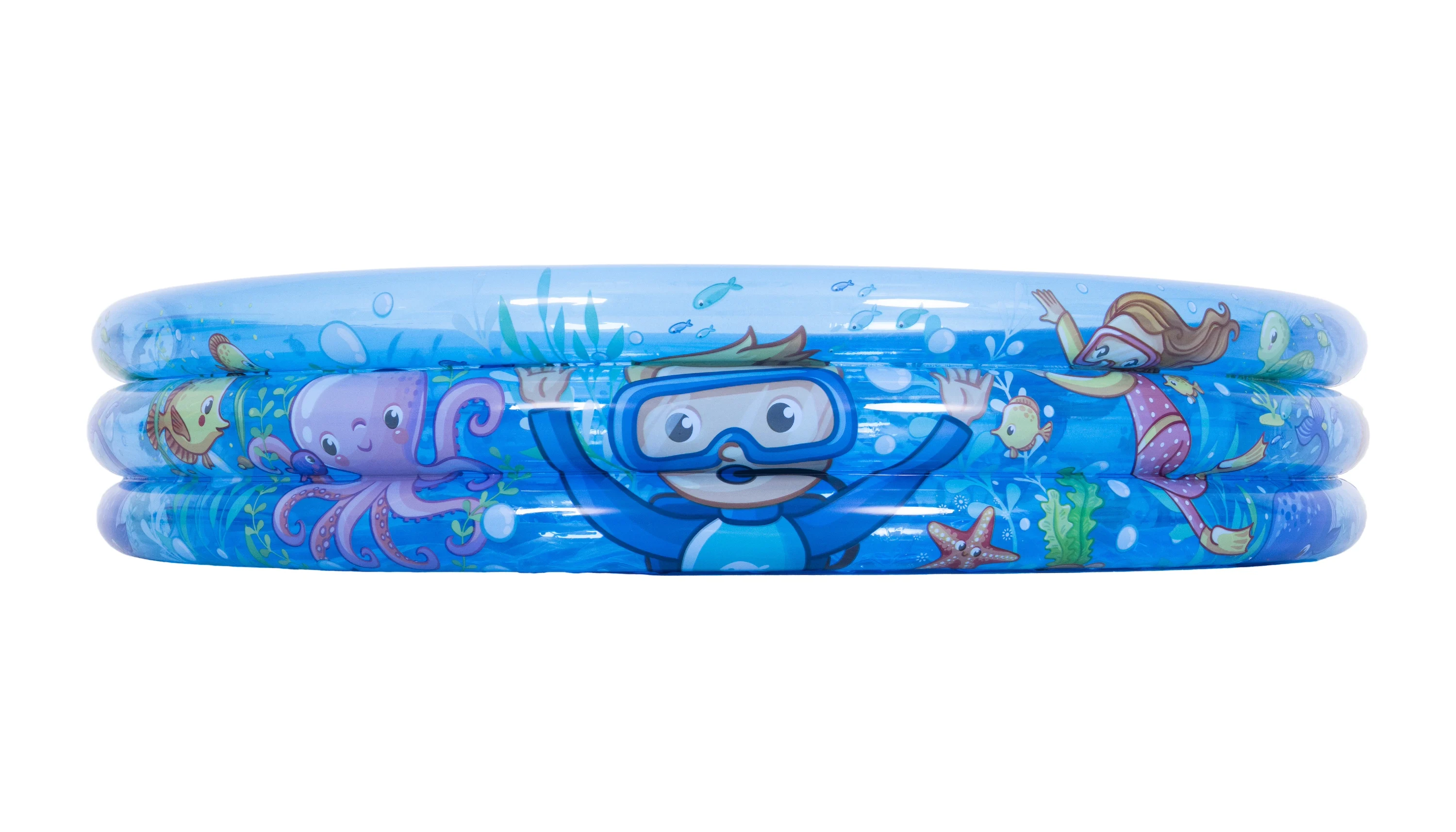 Sunclub 51003 надувные водные игрушки Морской Мир 3-кольцевой бассейн 122 см x 25 пластиковые пляжные летние для детей