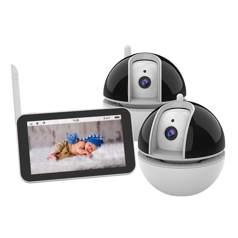 
New Baby Monitor with 5inch Smart Touch Display Wireless HD 720P PTZ Baby Cameras Wholesale Video Baby Monitoring Camera 