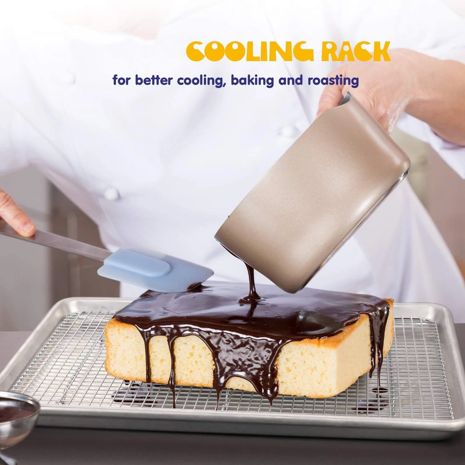 High Costeffective Multifunction Kitchen Bakeware Roasting Baking Pan Large Bread Cooling Rack