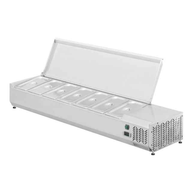 Refrigerated Pizza/salad Glass Work Table,Salad Counter Chiller