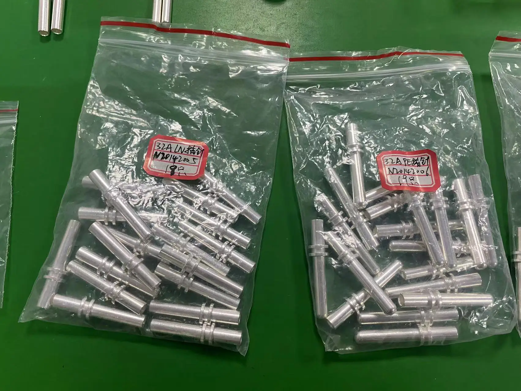 OEM ODM Brass CNC Turning Parts Crimp Terminal Solid Contacts Pin Terminals Copper Shaft