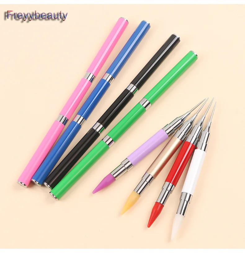 Wax Pencil for Rhinestones Pickup Tool Jewel Gems Metal Picker Embellishment Dotting Pen for DIY Nail Art