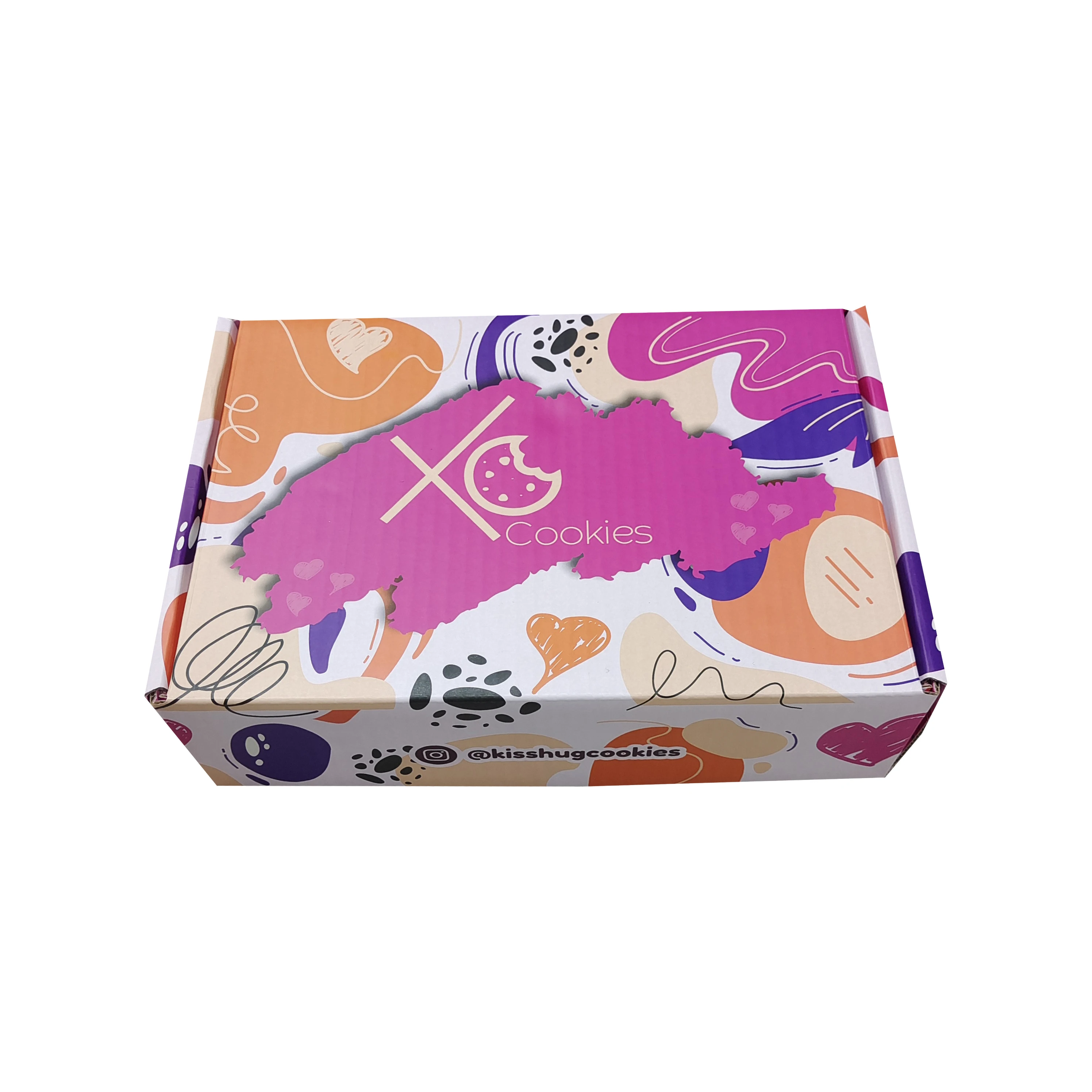 HENGXING custom logo printing corrugated red color jewelry shipping mailer box shipping folding foldable carton gift box