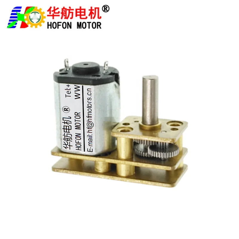 Hofon hot sale GM1024-N10 high torque 3V 5V 6V 12V mini small permanent magnet DC Metal Gear Motor With Gear Box For Smart Home